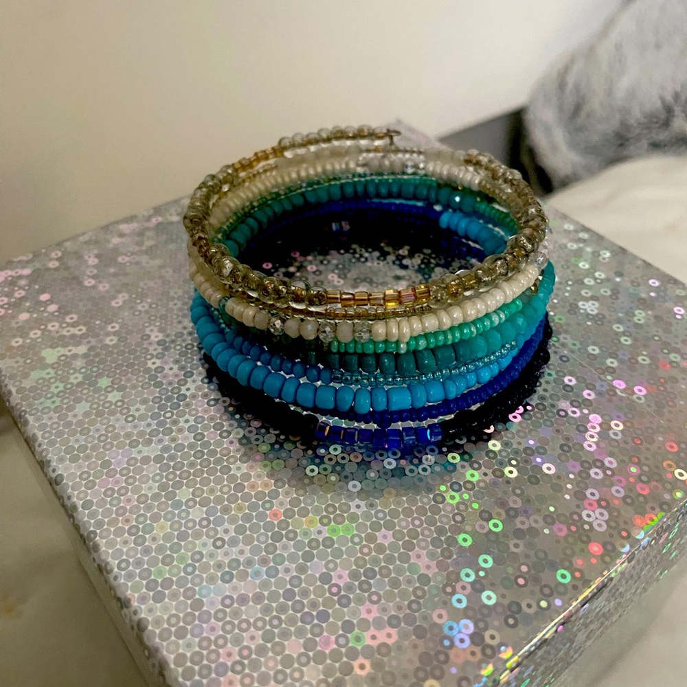 Multicolor Beaded Bracelet Set